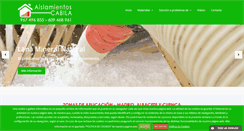 Desktop Screenshot of aislamientoscabila.com